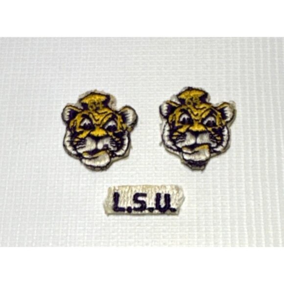 Vintage LSU Patches Tigers and LSU Set of Three - Picture 1 of 4
